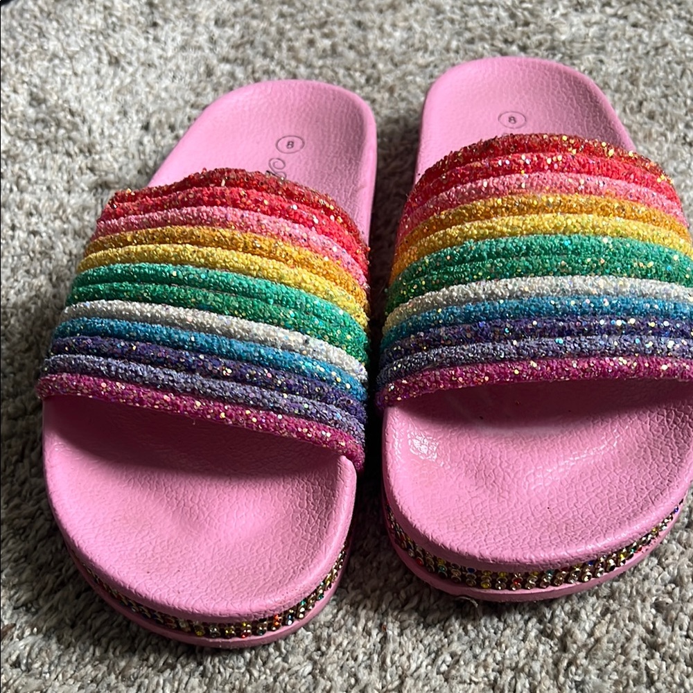 Mata Shoes Pink Rainbow Sandals